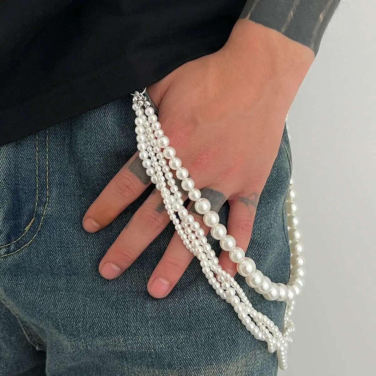 Lacteo Goth Multi Layer Imitat - Body Jewelry For Men reseña y precio
