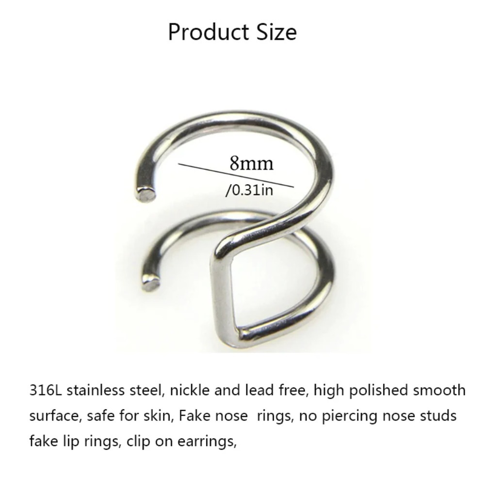 2026 NEW 2Pcs 316L Stainless S - Body Jewelry Earrings reseña y precio