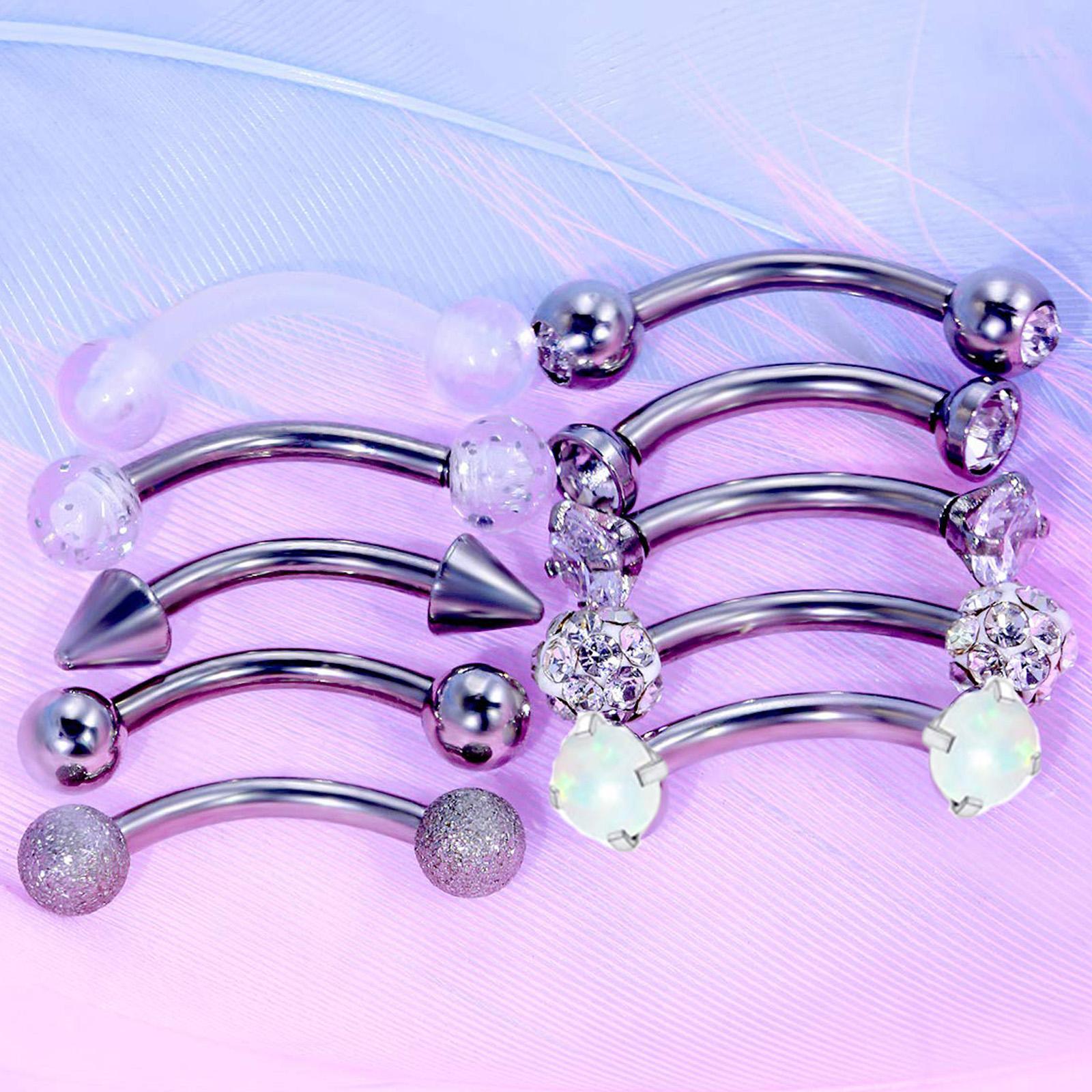 10/11/12pcs 16G Stainless Stee - Body Jewelry Vertical Labret reseña y precio