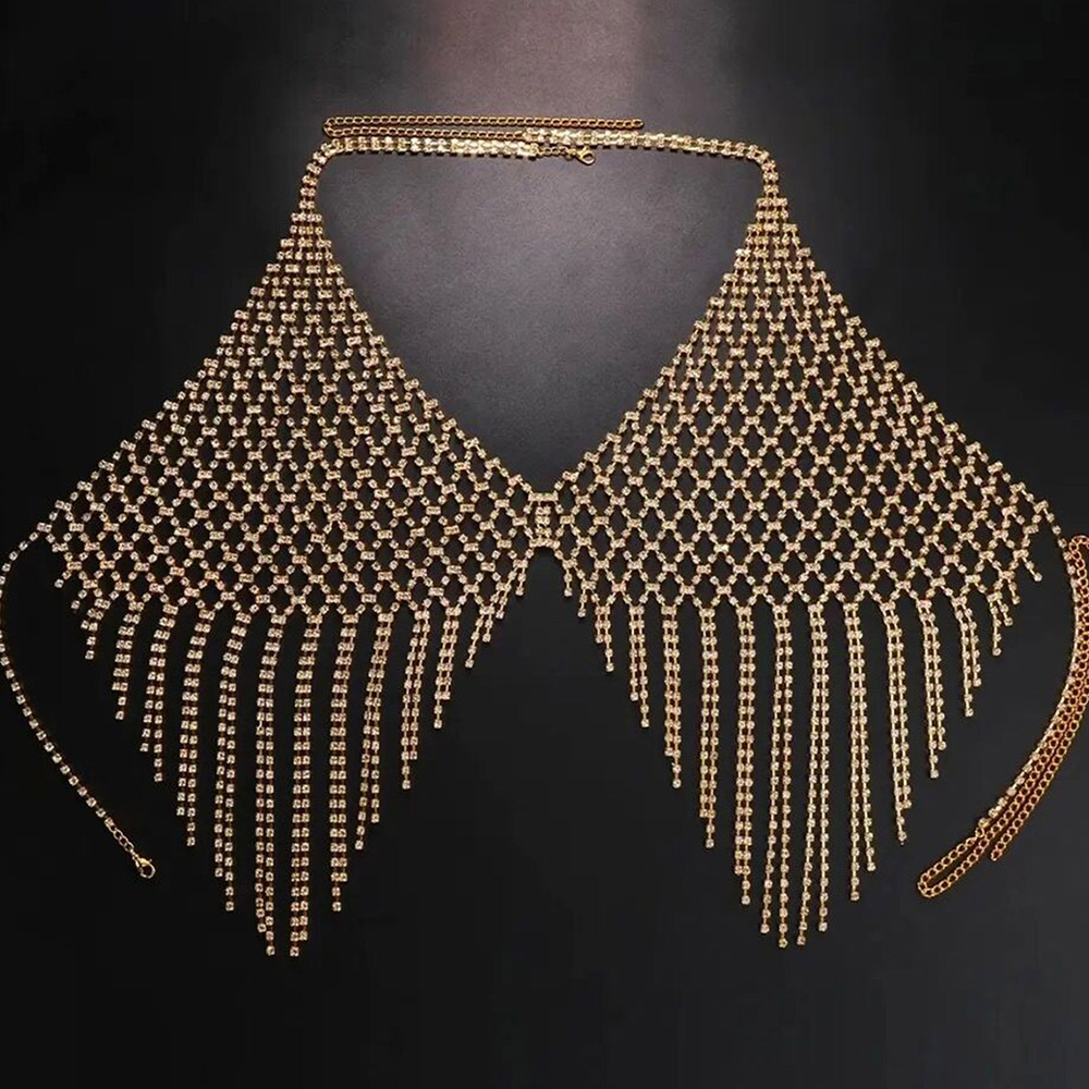CUIER Hot Sale Full Rhinestone - Body Jewelry Dress reseña y precio
