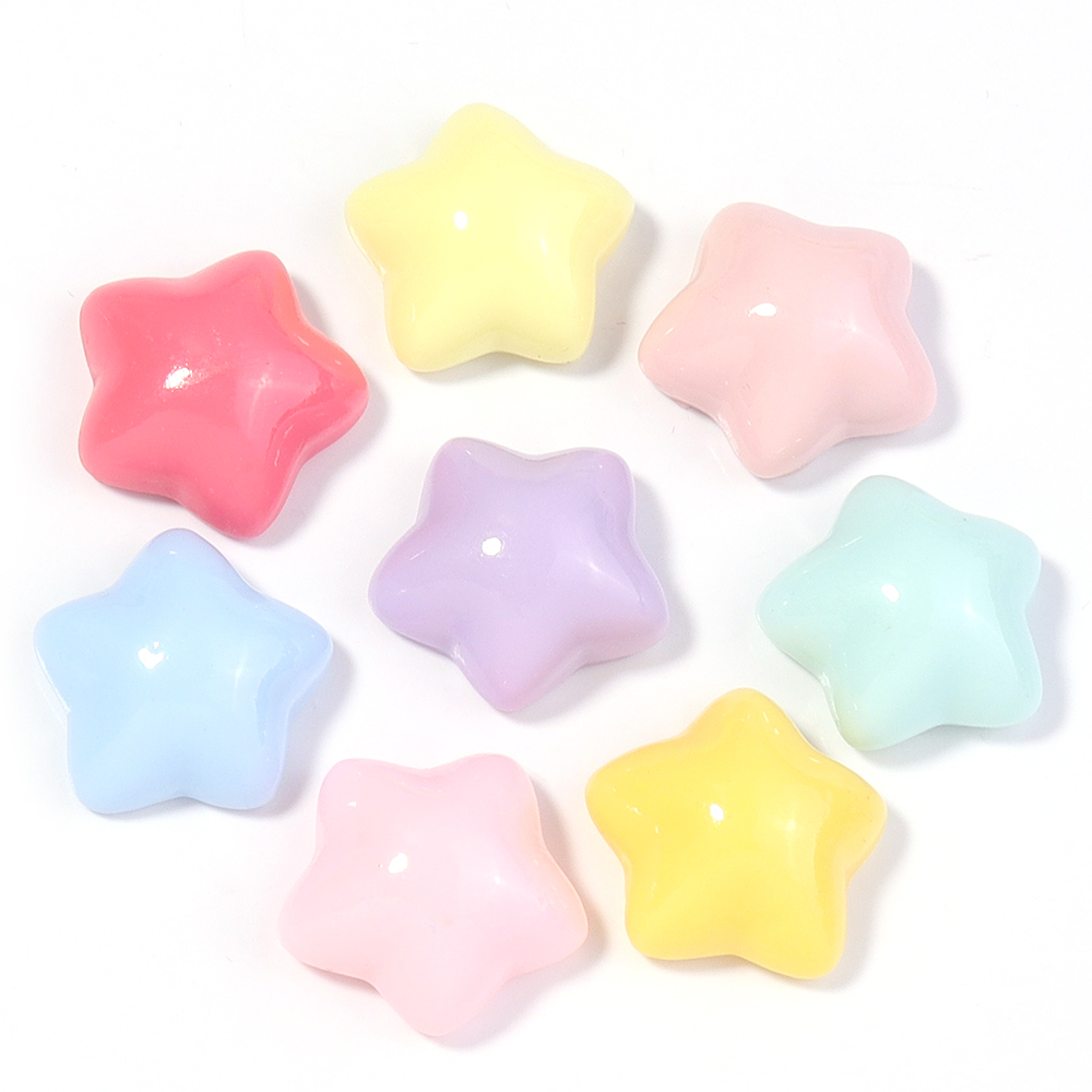 50pcs/lot 16mm Colorful Star R - Star Flat Back reseña y precio