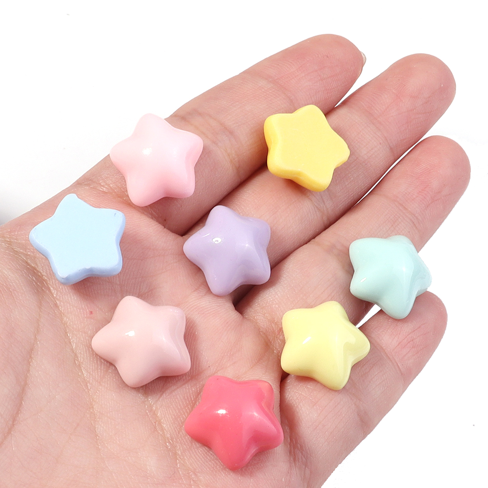 50pcs/lot 16mm Colorful Star R - Star Flat Back reseña y precio