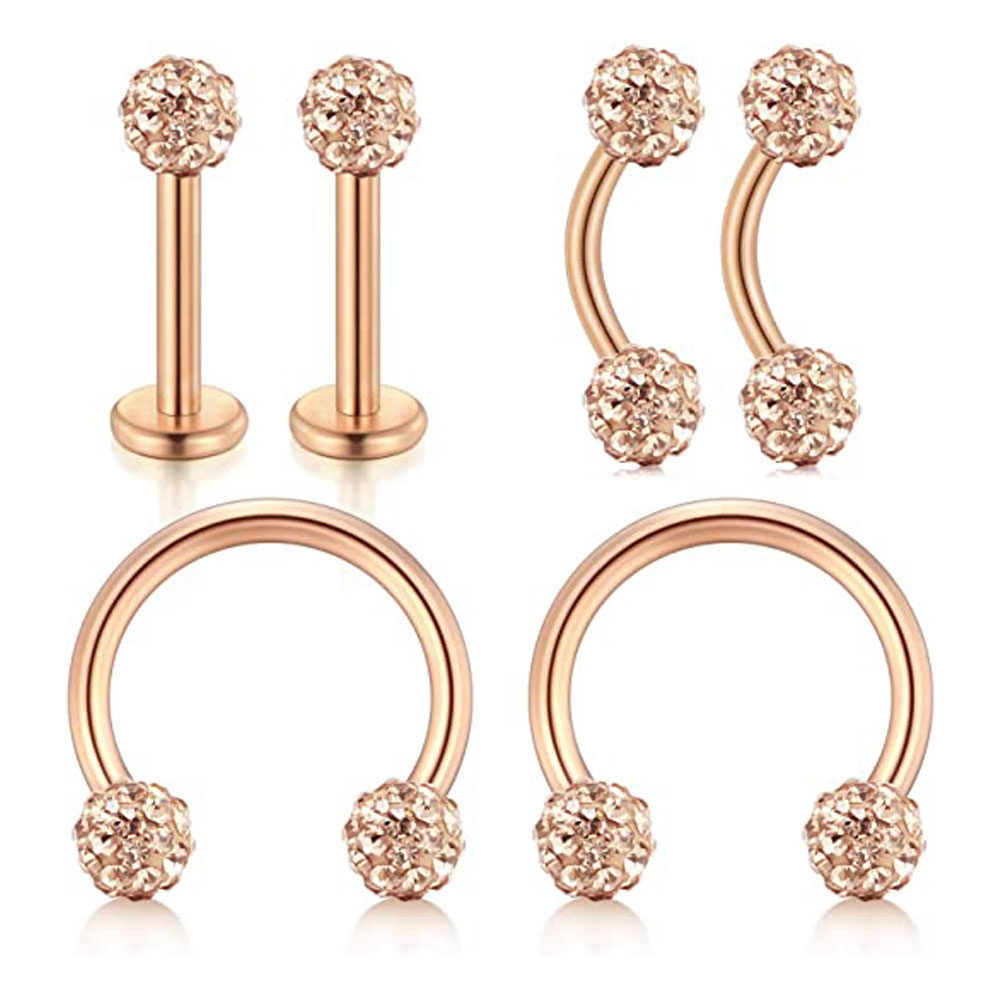 16G Forwards Helix Conch Rook  - Body Jewelry Vertical Labret reseña y precio