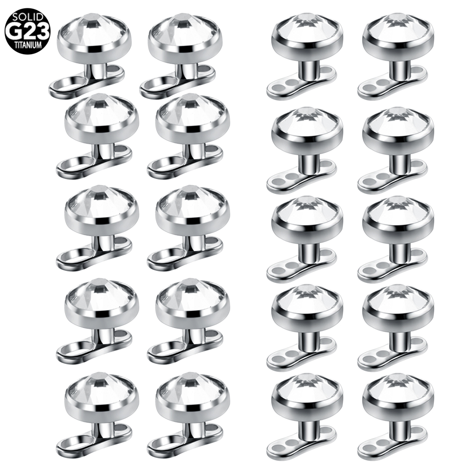 10pcs/lot Titanium Micro Derma - Dermal Anchor Top reseña y precio