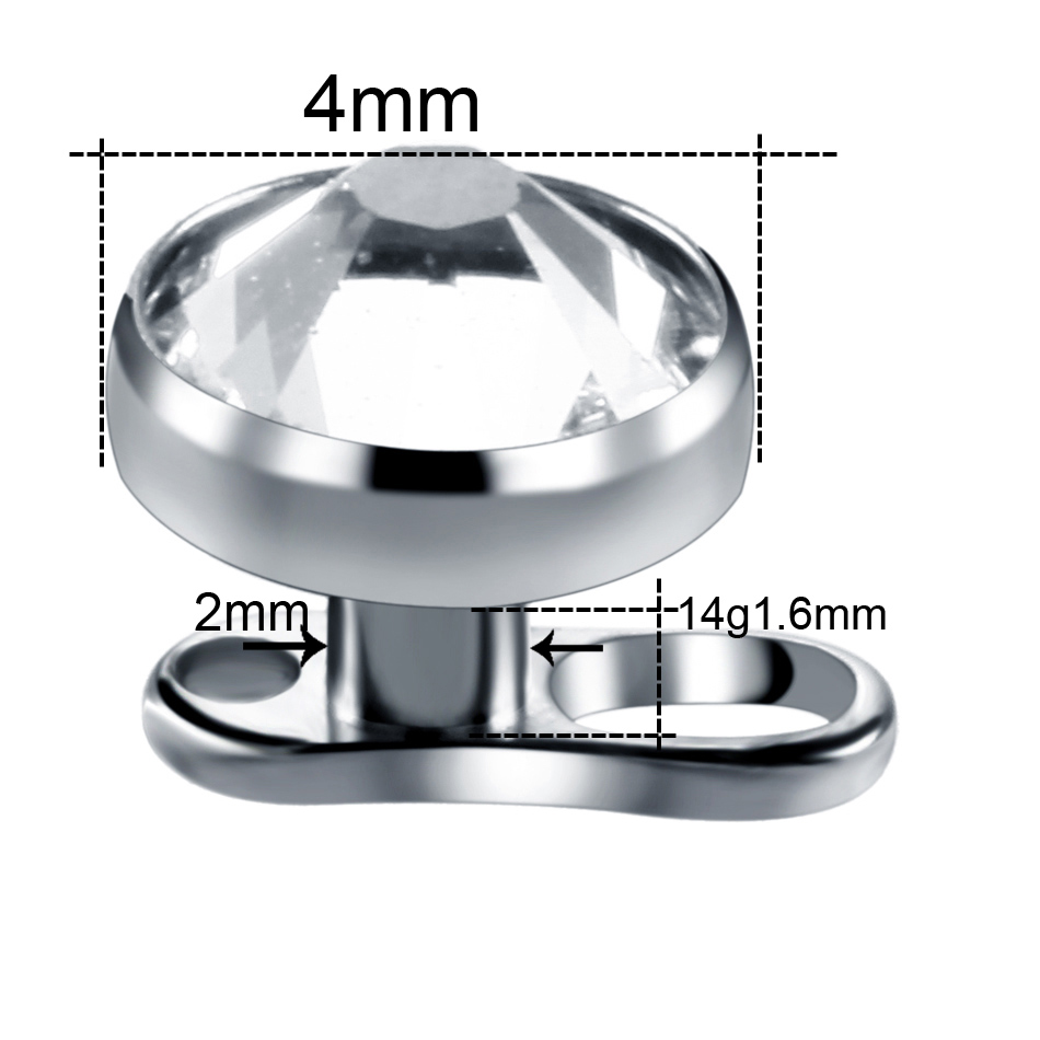 10pcs/lot Titanium Micro Derma - Dermal Anchor Top reseña y precio