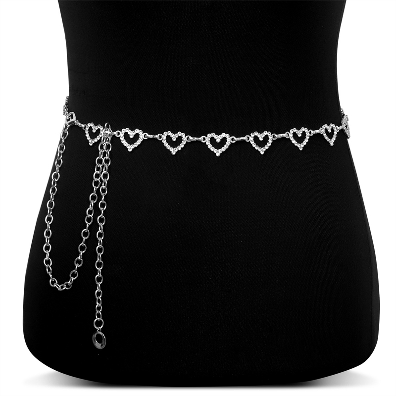 Fashion Rhinestone Heart Waist - Body Jewelry Dress reseña y precio