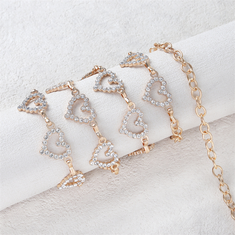 Fashion Rhinestone Heart Waist - Body Jewelry Dress reseña y precio