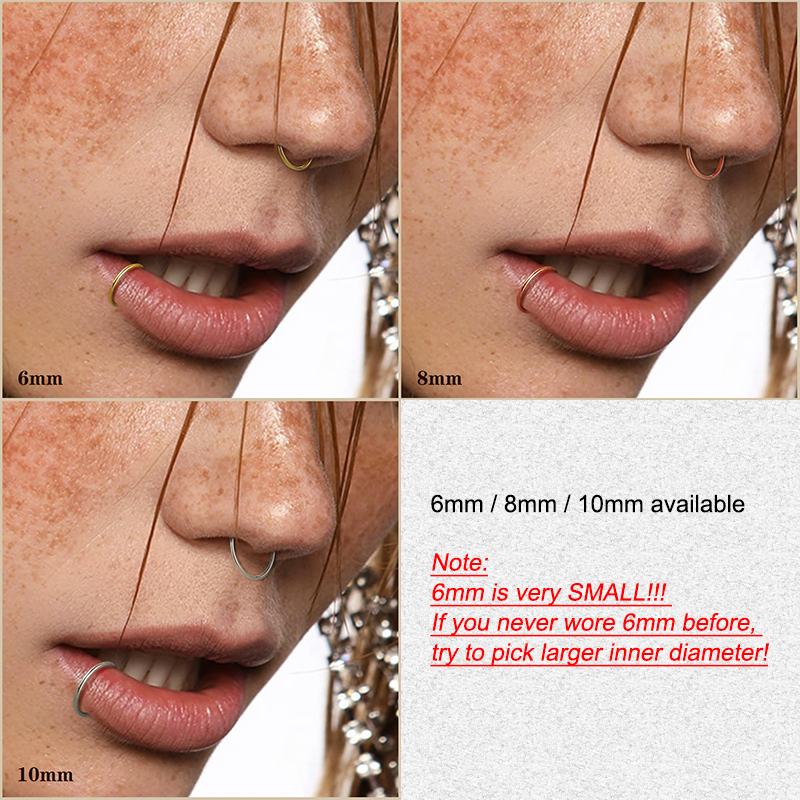 6pcs/lot Hypoallergenic Nose R - Body Jewelry Nose Studs reseña y precio
