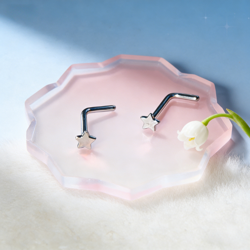 1Pc Trendy Sweet Cool Style St - Body Jewelry Nose Studs reseña y precio