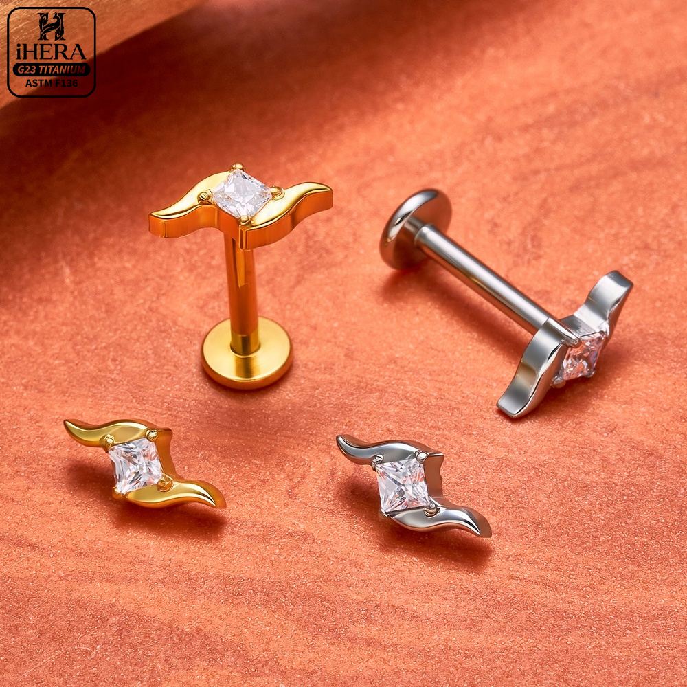 G23 Titanium Labret Segment He - Body Jewelry Vertical Labret reseña y precio