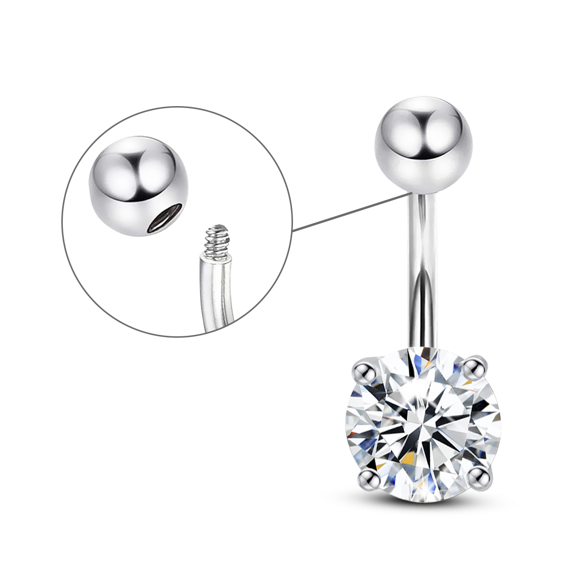 Szjinao 0.3ct To 3ct Moissanit - Body Jewelry On Sale reseña y precio