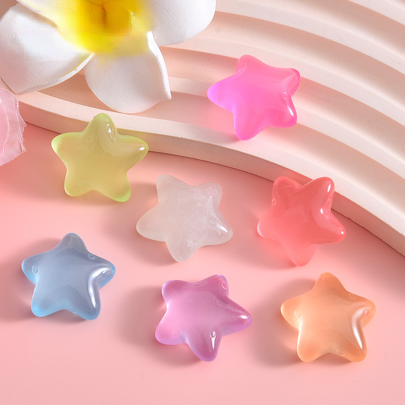 10pcs Fluorescent Five-pointed - Star Flat Back reseña y precio