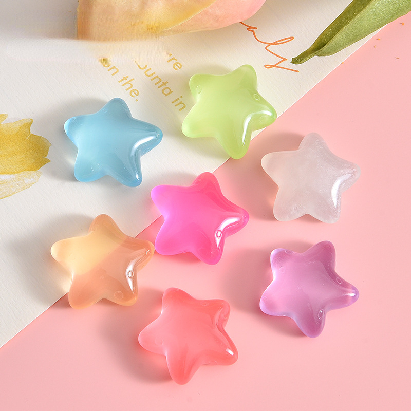 10pcs Fluorescent Five-pointed - Star Flat Back reseña y precio