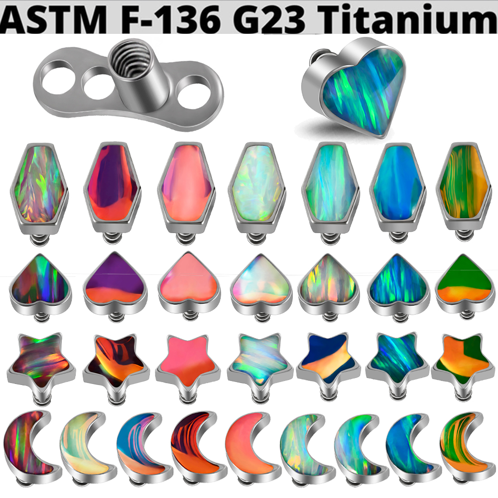 1PC Titanium Prong Flash Film  - Dermal Anchor Top reseña y precio