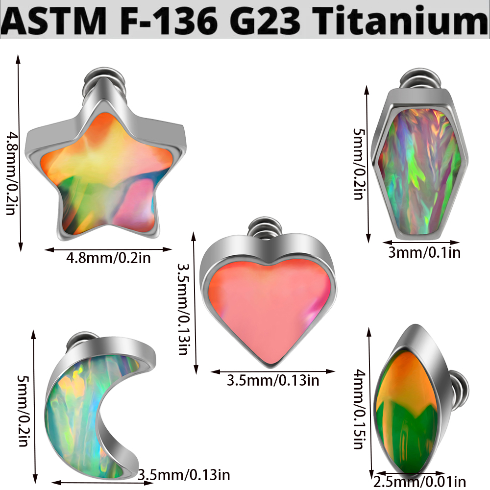 1PC Titanium Prong Flash Film  - Dermal Anchor Top reseña y precio