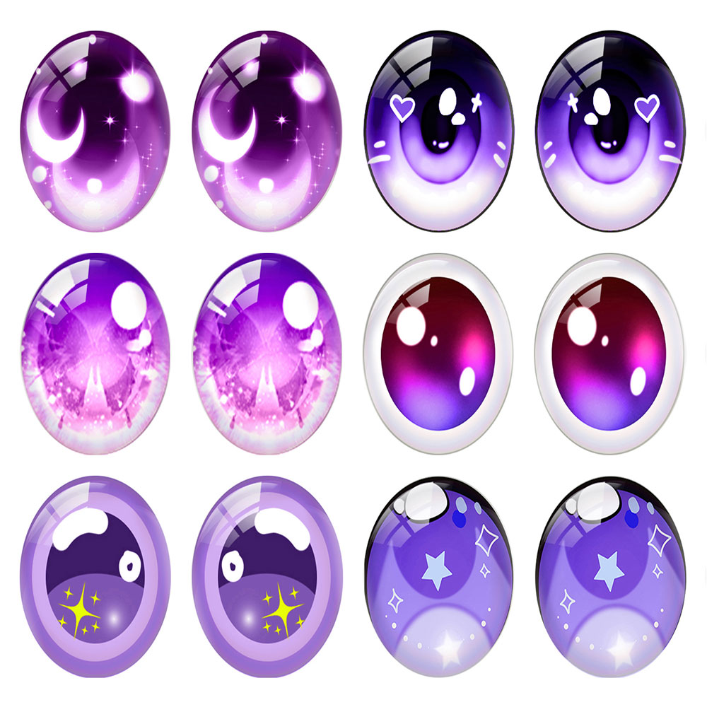 5pairs/lot Oval Cute Cartoon D - Star Flat Back reseña y precio