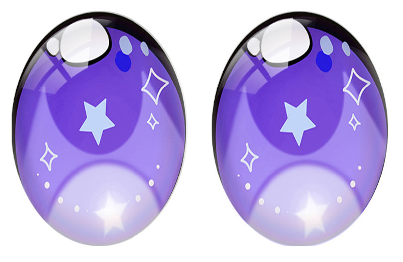 5pairs/lot Oval Cute Cartoon D - Star Flat Back reseña y precio