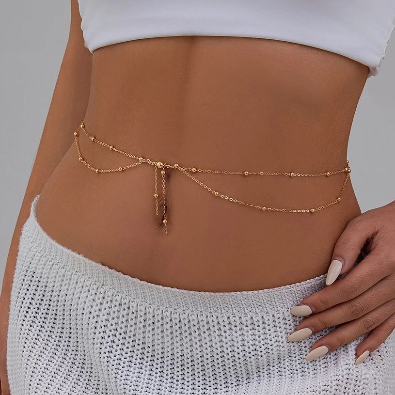 KunJoe Multilayer Gold Color T - Body Jewelry Dress reseña y precio
