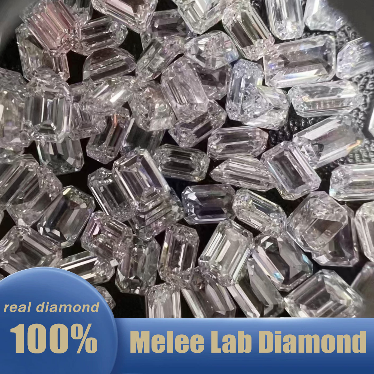 Emerald Cut Lab Grown Small Di - Body Jewelry Vch reseña y precio