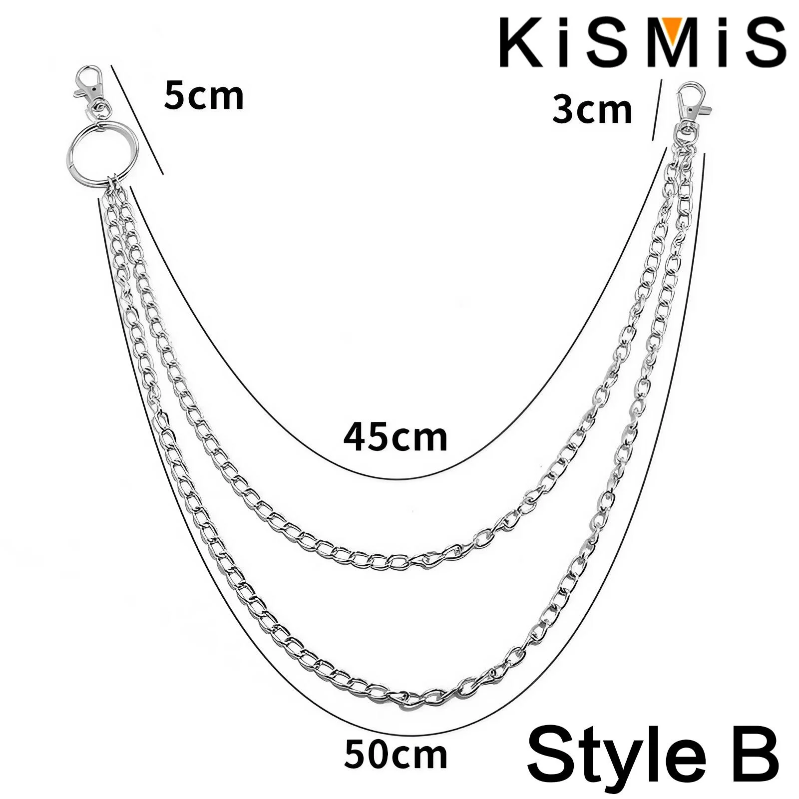 1PC Punk Style Multi Layer Key - Body Jewelry For Men reseña y precio