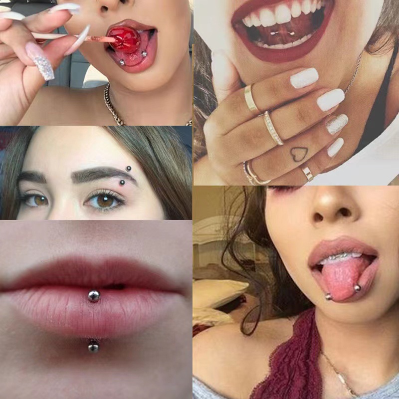 8Pcs/Set 16G Small Eyebrow Pie - Body Jewelry Vertical Labret reseña y precio