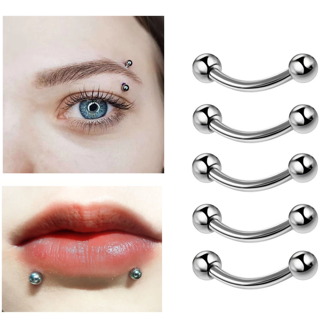 8Pcs/Set 16G Small Eyebrow Pie - Body Jewelry Vertical Labret reseña y precio