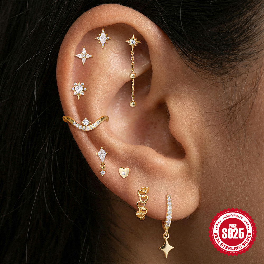 CANNER 925 Sterling Silver Sta - Star Flat Back reseña y precio