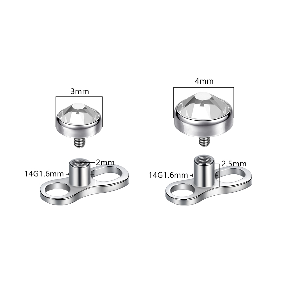 1Pc/5Pcs Titanium Micro Dermal - Dermal Anchor Top reseña y precio