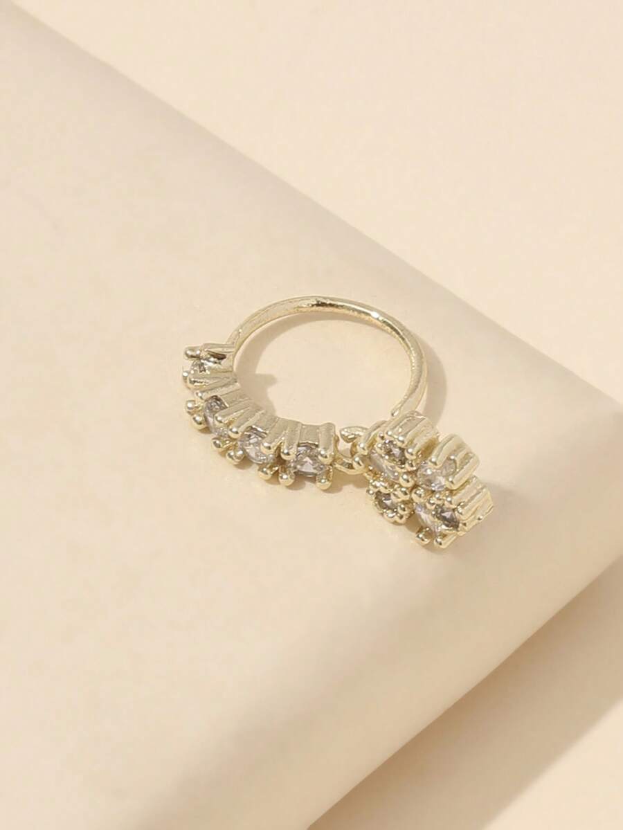 Delicate Flower Design Nose Ri - Body Jewelry Nose Studs reseña y precio