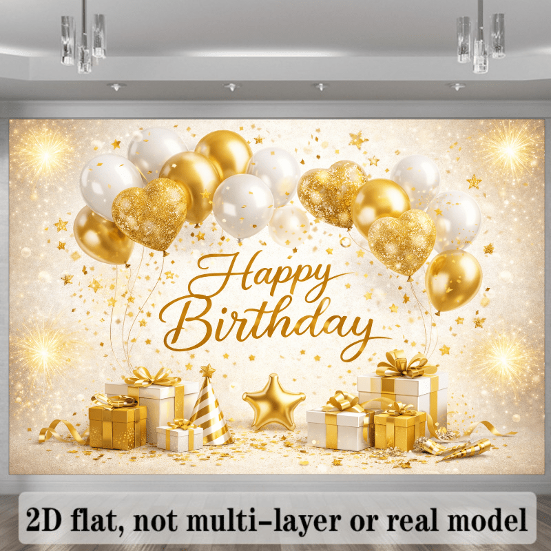 2D flat sparkling birthday the - Star Flat Back reseña y precio