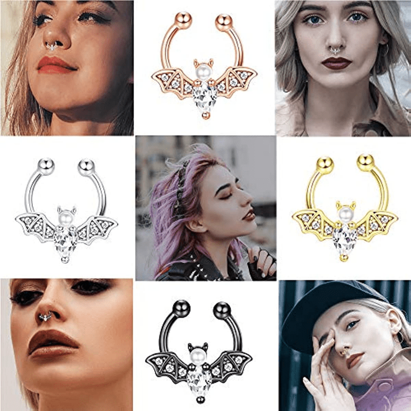 EVISPOL Cute Halloween Bat Fau - Body Jewelry Nose Studs reseña y precio
