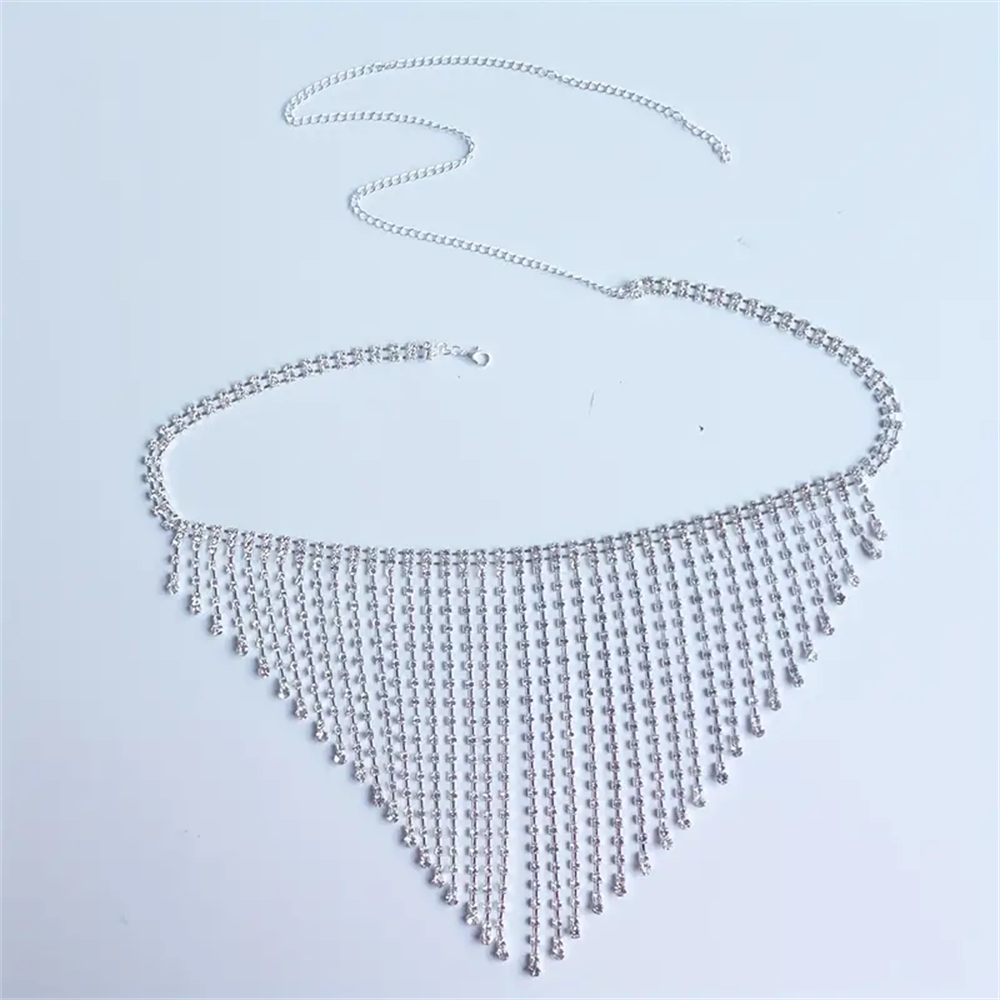 Sexy Crystal Tassel Thong Shor - Body Jewelry Harness reseña y precio