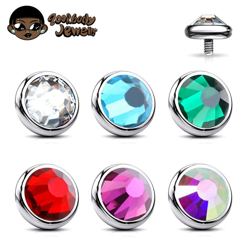 1PCS ASTM F136 Titanium Bezel  - Dermal Anchor Top reseña y precio