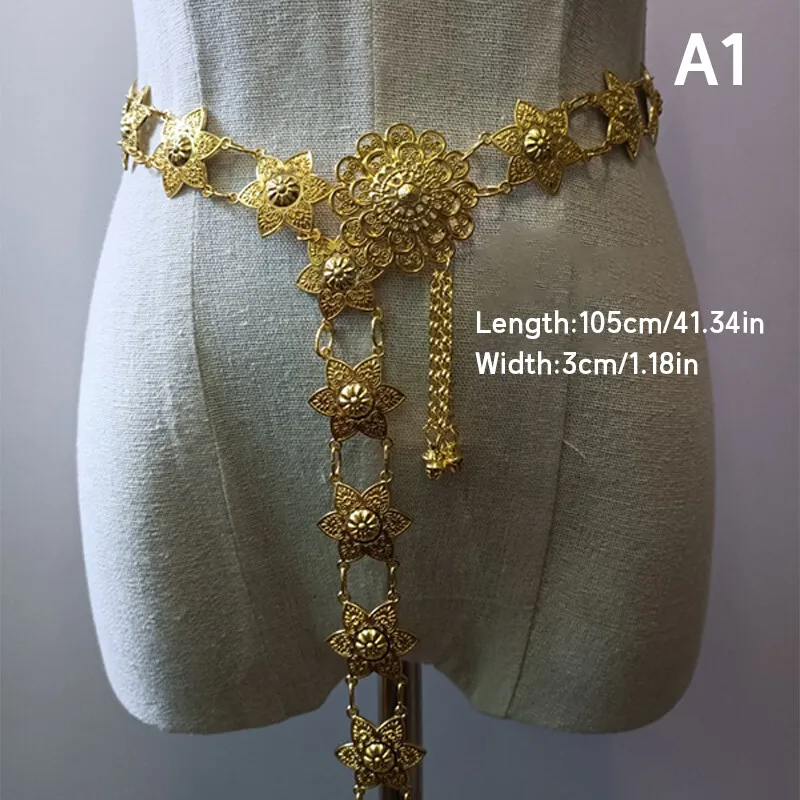 1PC Metal Thailand Waist Chain - Body Jewelry Dress reseña y precio