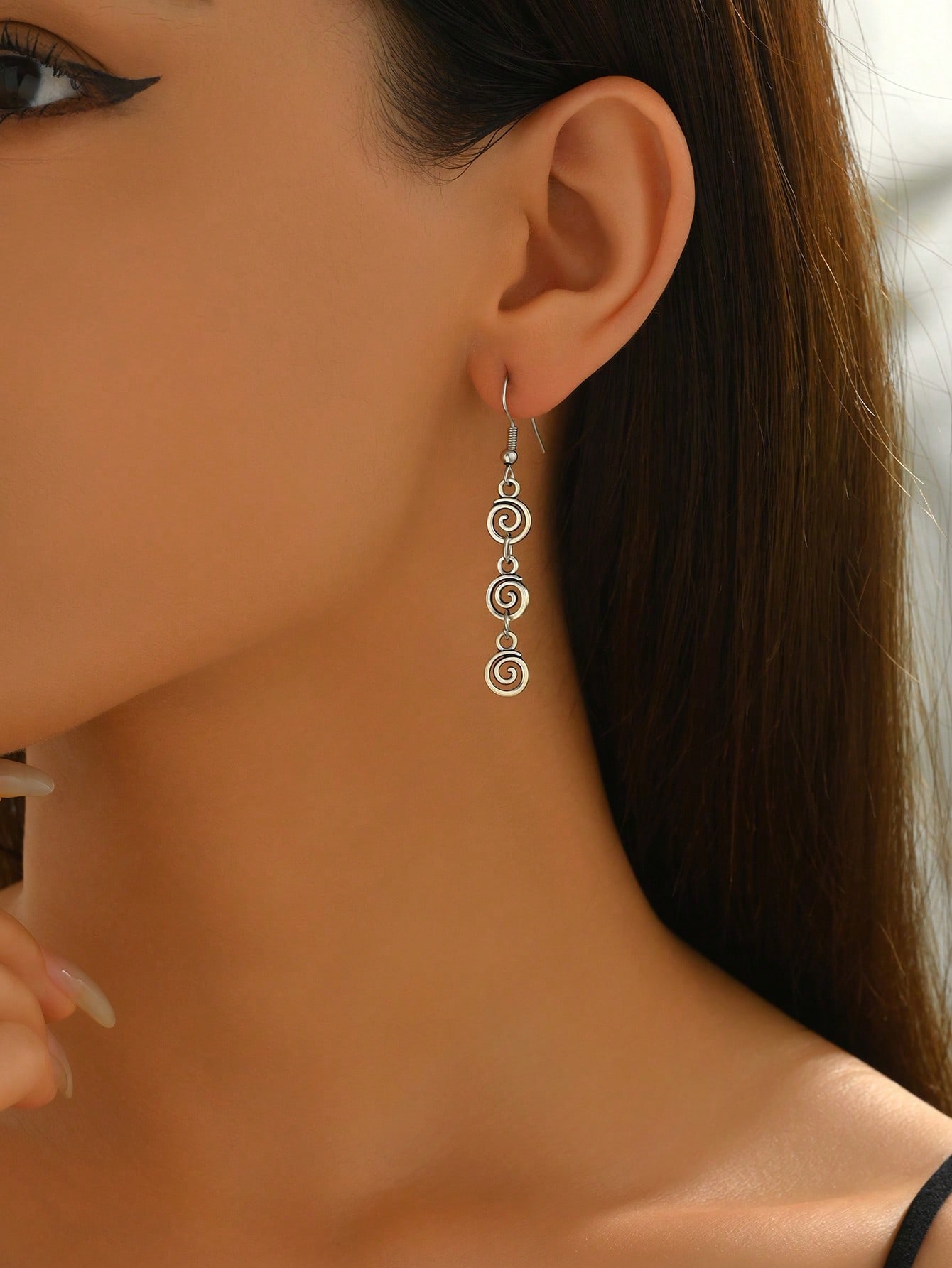 1 Pair Retro Distressed Versat - Body Jewelry Earrings reseña y precio