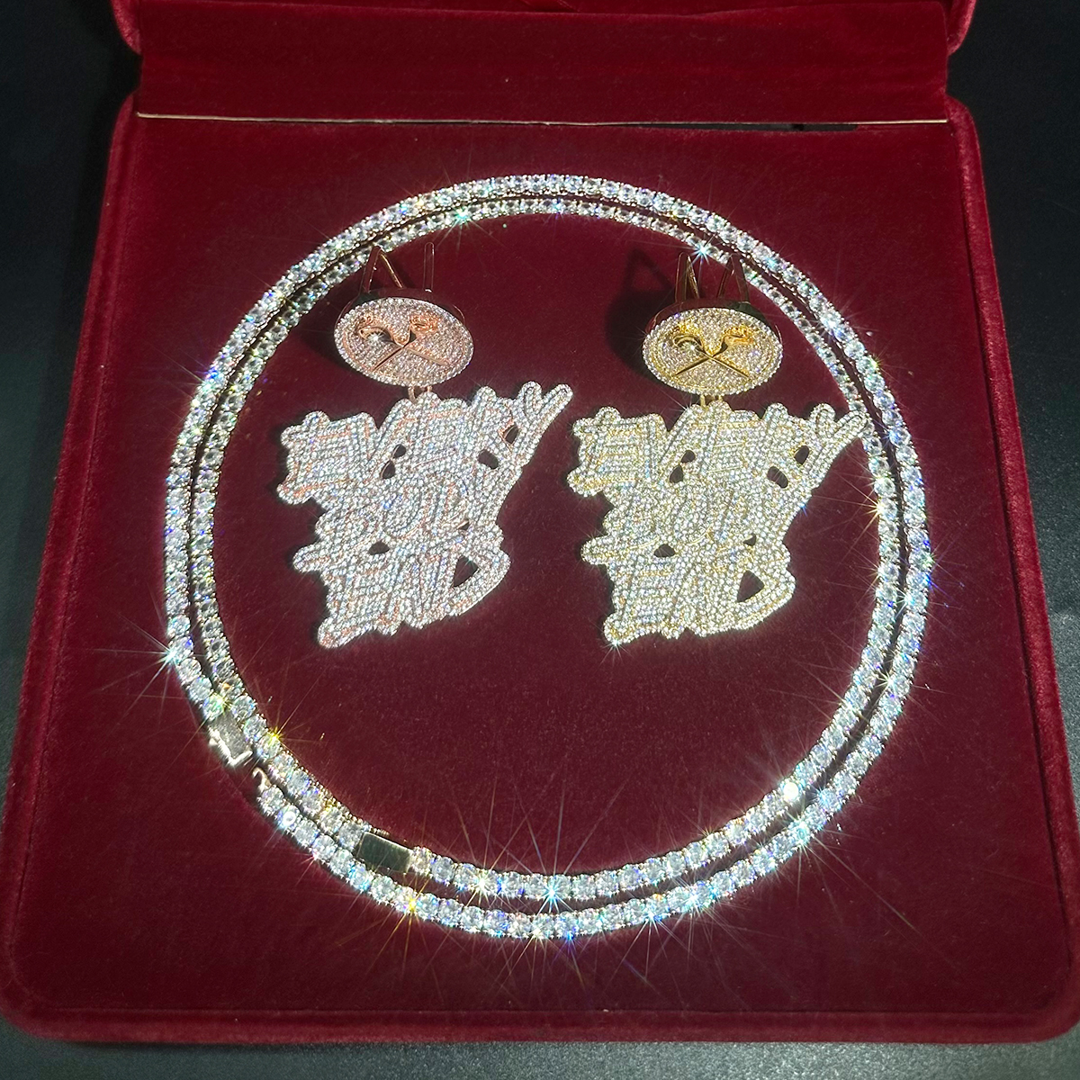 Aokaishen Iced Out Necklace Pe - Body Jewelry Real Gold reseña y precio