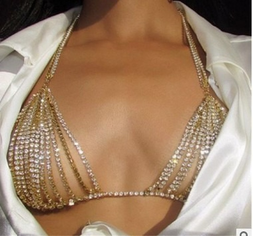 Summer Sexy Shiny Crystal Rhin - Body Jewelry Dress reseña y precio