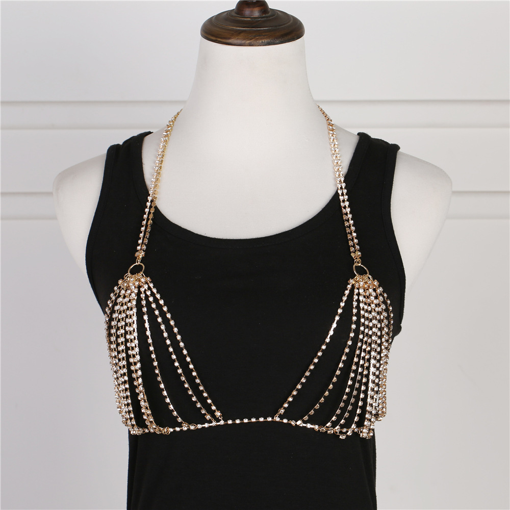 Summer Sexy Shiny Crystal Rhin - Body Jewelry Dress reseña y precio
