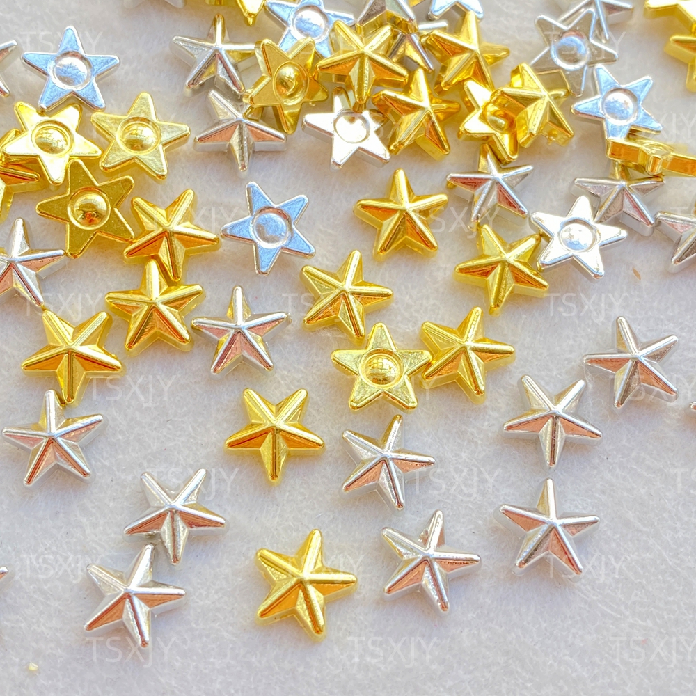 50pcs New Cute  Resin Mini Gol - Star Flat Back reseña y precio