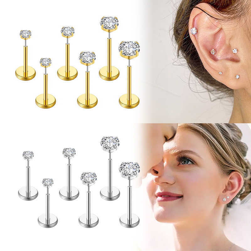 20G/18G/16G Surgical Stainless - Body Jewelry Nose Studs reseña y precio