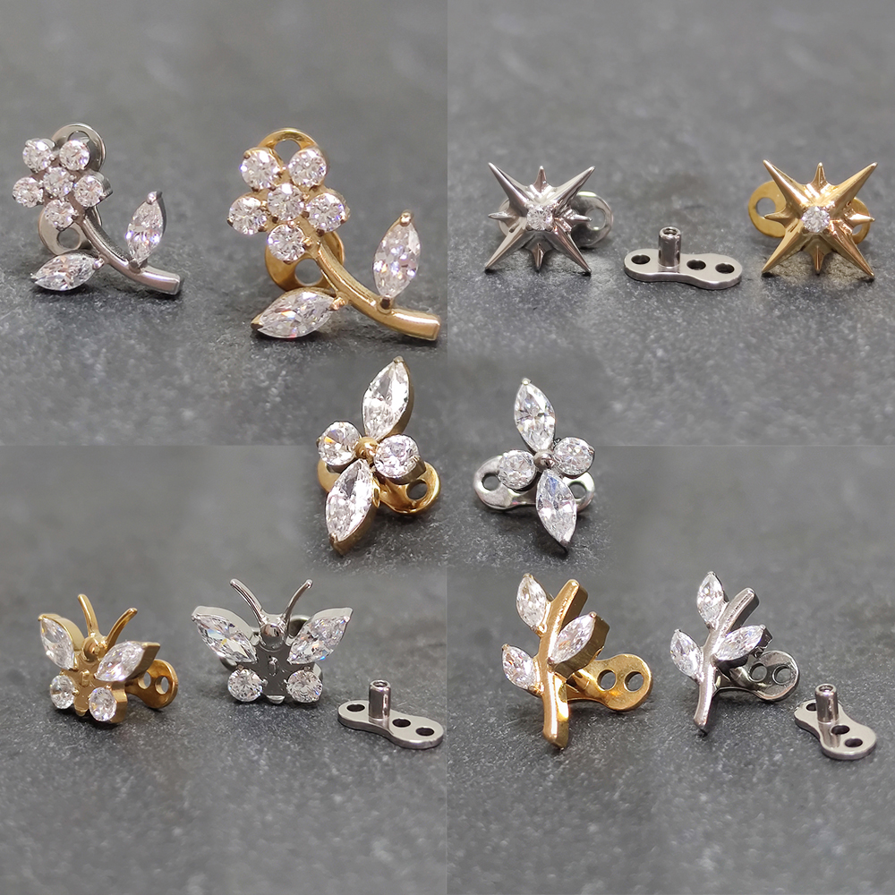 F136 Titanium Helix piercing S - Dermal Anchor Top reseña y precio