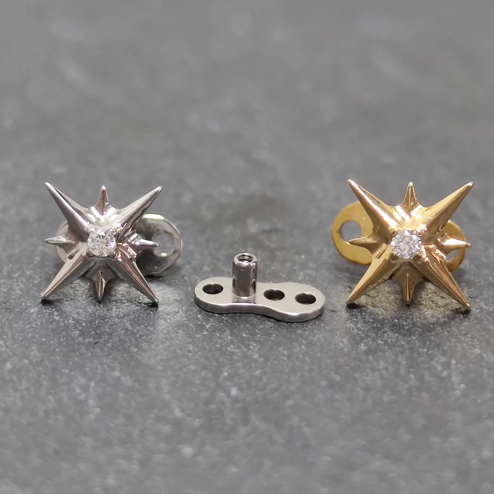 F136 Titanium Helix piercing S - Dermal Anchor Top reseña y precio
